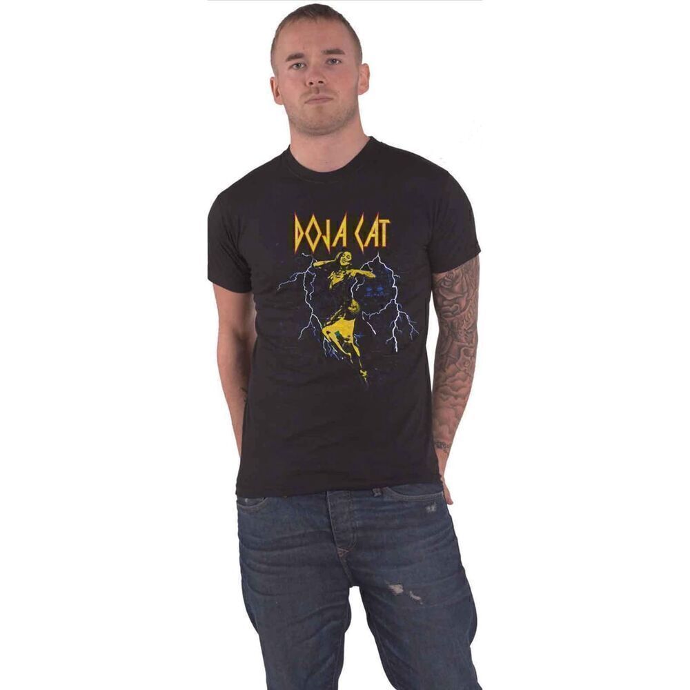 Rock Off Doja Cat 'Lightning Planet Her' (Black) T-Shirt